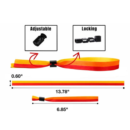 polyester cloth sublimation wristband spec sheet
