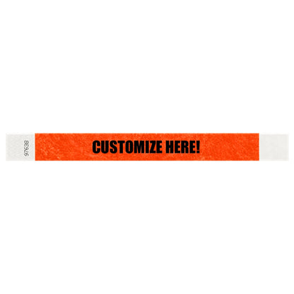 1” Tyvek® Wristbands - Solid Colors Custom
