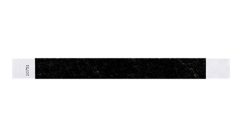tyvek 1" wristband - solid black