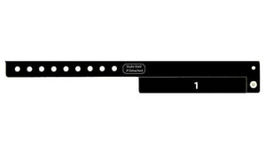 Vinyl Wristbands - 1 Tab Black