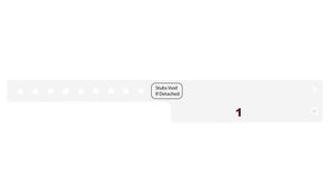 Vinyl Wristbands - 1 Tab White