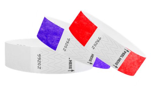 Tyvek 3/4" Wristbands Custom - Litter Free