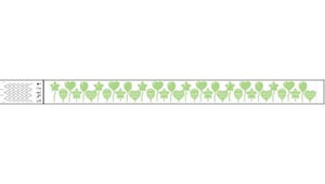 Tyvek 3/4" Wristbands - Balloons Neon Lime