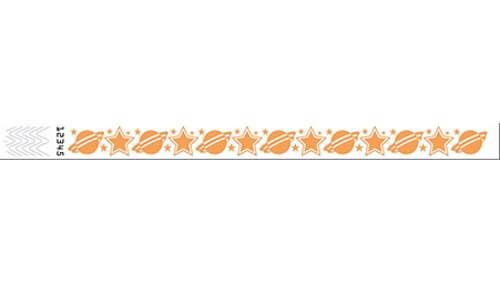 Tyvek 3/4" Wristbands - Cosmic Neon Orange
