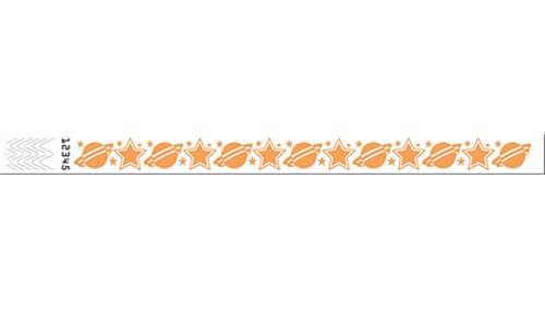 Tyvek 3/4" Wristbands - Cosmic Neon Orange