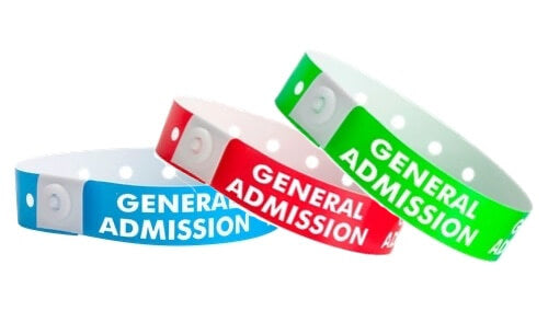 Plastic Wristbands - General Admission