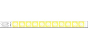 Tyvek 3/4" Wristbands - Happyface Neon Yellow