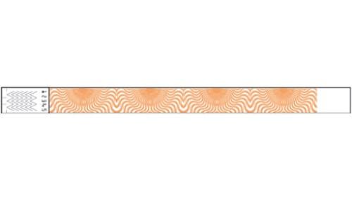 Tyvek 3/4" Wristbands - Illusion Neon Orange