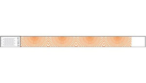 Tyvek 3/4" Wristbands - Illusion Neon Orange