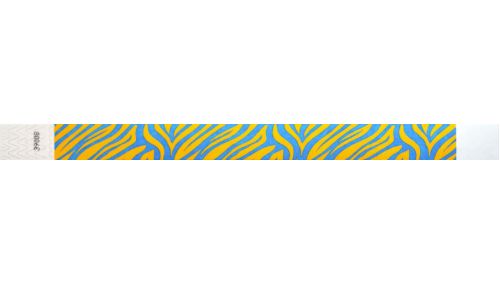 Tyvek 3/4" Wristbands -  Zebra