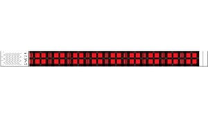 Tyvek 3/4" Wristbands - Plaid Red & Black