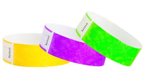 Tyvek 3/4" Wristbands  Custom  - Qwik Fit