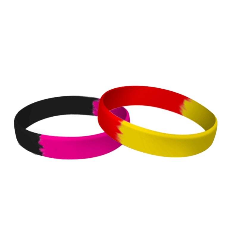 Coloured sales rubber bracelets