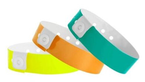 Plastic Wristbands for Events with Snap Closure