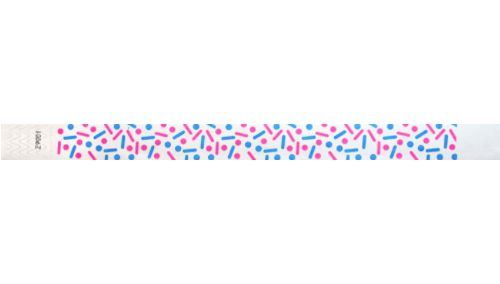 Tyvek 3/4" Wristbands -  Sprinkles