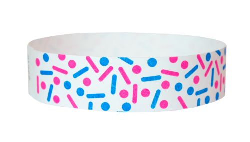 Tyvek 3/4" Wristbands -  Sprinkles