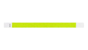 Tyvek 3/4" Wristbands - Solid Lime Green
