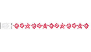 Tyvek 3/4" Wristbands - Tropical Red
