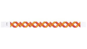 Tyvek 3/4" Wristbands - Crossing Zig Zags