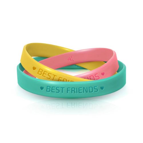 Debossed Silicone Wristband Bracelet