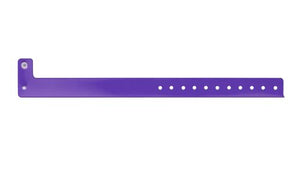 Vinyl Wristbands - Edgeglow Purple