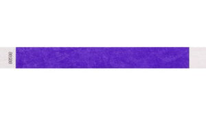 Tyvek 1" WRistbands - Litter Free PUrple