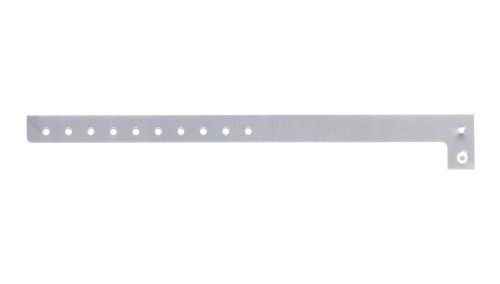  Plastic Wristbands - Regular Silver