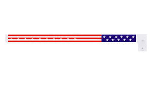  Plastic Wristbands -  American Flag