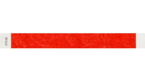 Tyvek 1" WRistbands - Litter Free Neon Red