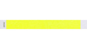 Tyvek 1" WRistbands - Litter Free Neon Yellow