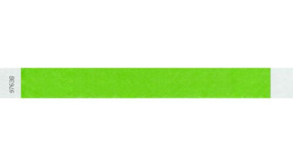 Tyvek 1" WRistbands - Litter Free Neon Green