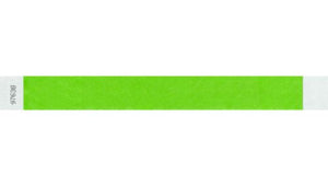 Tyvek 1" WRistbands - Litter Free Neon Green