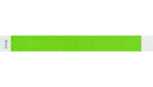 Tyvek 1" Wristbands Custom - Litter Free Neon Green