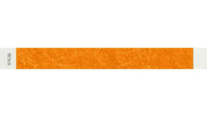 Tyvek 1" Wristbands Custom  - Litter Free Neon Orange