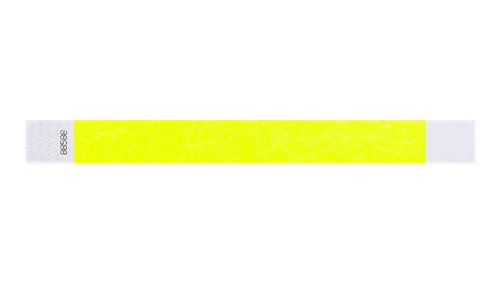 Tyvek 1" Wristbands  - Solid Neon Yellow