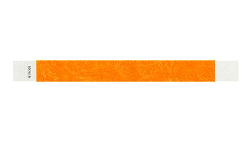 Tyvek 1" Wristbands  - Solid Neon Orange