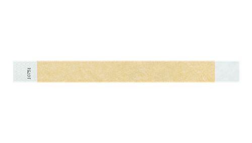 Tyvek 1" Wristbands  - Solid Gold