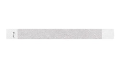 Tyvek 1" Wristbands - Solid Silver