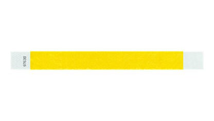 Tyvek 1" Wristbands - Solid Pantone Yellow