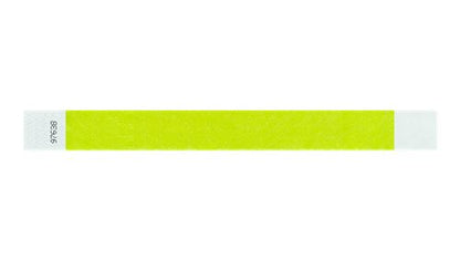 Tyvek 1" Wristbands - Solid Lime Green