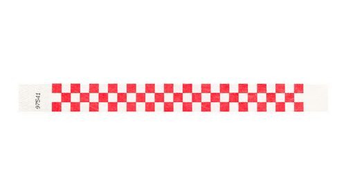Red and white wristband outlet