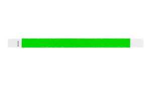 Tyvek 3/4" Wristbands - Solid Neon Green
