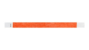 Tyvek 3/4" Wristbands - Solid Coral Red