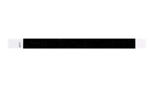 Tyvek 3/4" Wristbands - Solid Black