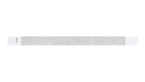 Tyvek 3/4" Wristbands - Solid Silver