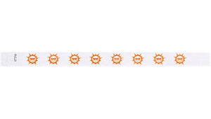 Tyvek 3/4" Wristbands - Suns Neon Orange