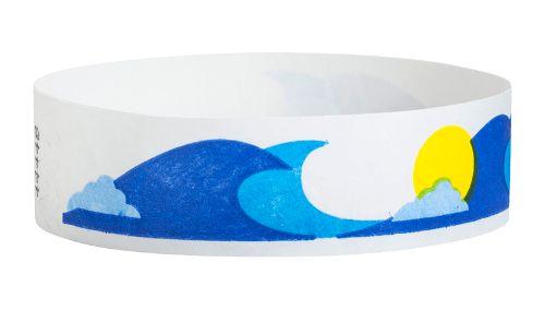 Tyvek 3/4" Wristbands -  Ocean Breeze