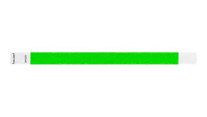Tyvek 3/4" WRistbands - Litter Free Neon Green