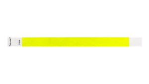 Tyvek 3/4" WRistbands - Litter Free Neon Yellow