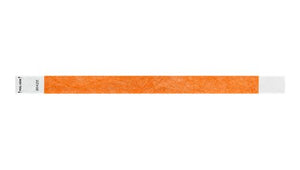 Tyvek 3/4" Wristbands Custom  - Litter Free Neon Orange